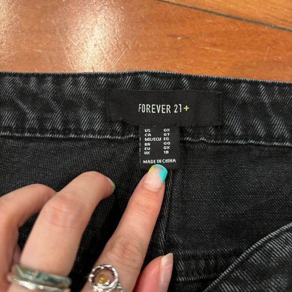 Black Denim Skirt - Picture 3 of 4